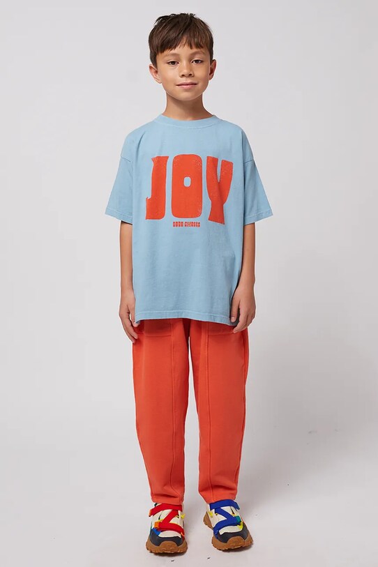 Дитяча бавовняна футболка Bobo Choses Joy блакитний 125AC010
