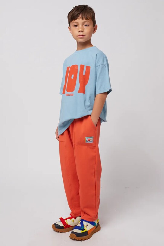Дитяча бавовняна футболка Bobo Choses Joy 125AC010 блакитний