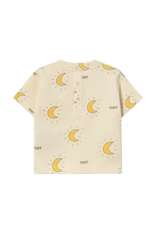 Μωρό βαμβακερό μπλουζάκι Tinycottons MIDNIGHT SUN BABY TEE SS25.023 μπεζ SS25