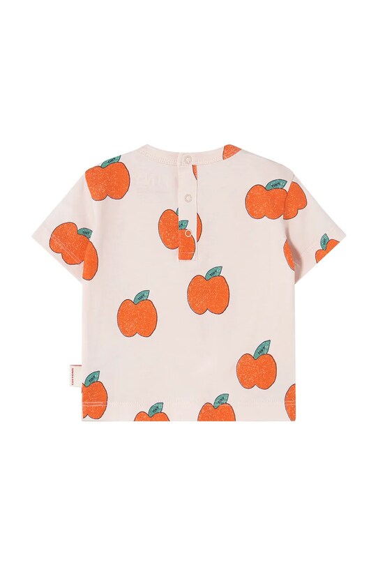 Αγορίστικα Μωρό βαμβακερό μπλουζάκι Tinycottons APPLES BABY TEE SS25.038 ροζ