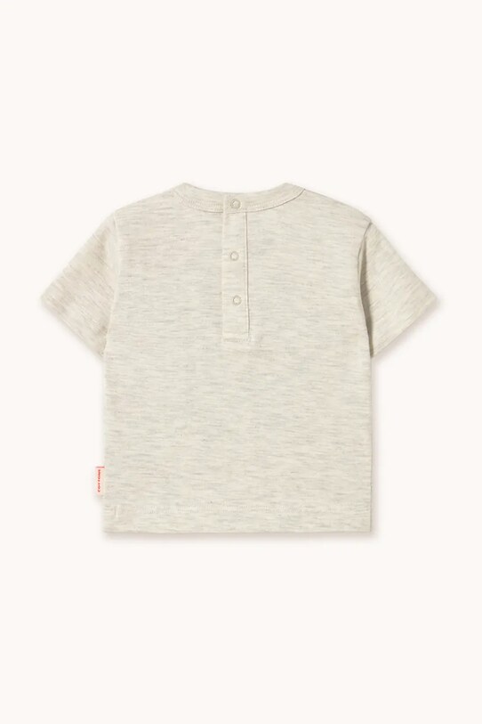Fiú Tinycottons újszülött póló READERS GRAPHIC BABY TEE SS25.087 bézs