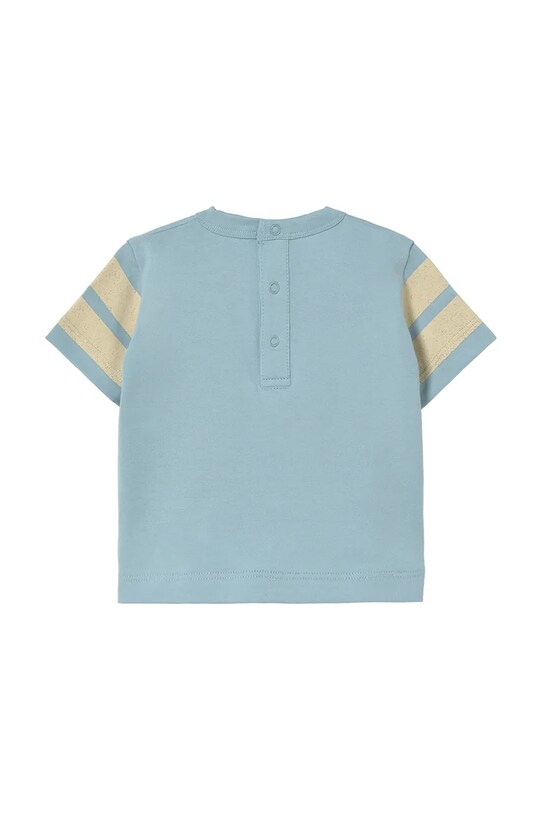 Tinycottons t-shirt bawełniany niemowlęcy STRIPES LOGO BABY TEE SS25.141 niebieski SS25
