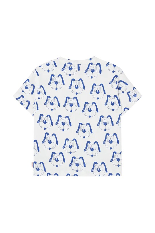 Παιδικό βαμβακερό μπλουζάκι Tinycottons DOGS TEE SS25.460 μπλε SS25