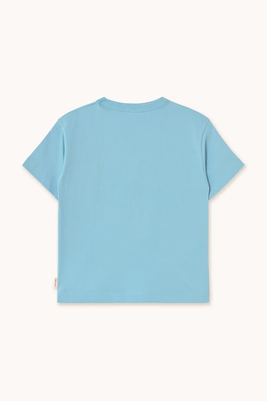 Băieți Tinycottons tricou de bumbac pentru copii NELLA NATURA GRAPHIC TEE SS25.077 albastru