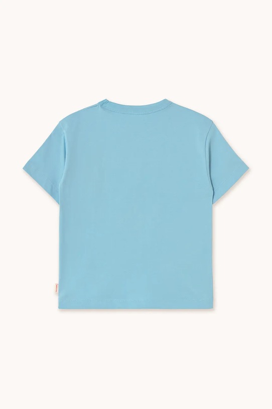 Chłopiec Tinycottons t-shirt bawełniany dziecięcy NELLA NATURA GRAPHIC TEE SS25.077 niebieski