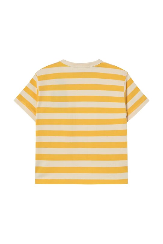 Αγορίστικα Παιδικό βαμβακερό μπλουζάκι Tinycottons STRIPES TEE SS25.111 κίτρινο