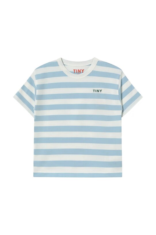 Παιδικό βαμβακερό μπλουζάκι Tinycottons STRIPES TEE SS25.111 μπλε SS25