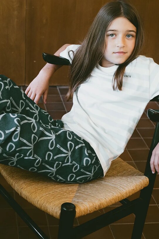 Παιδικό βαμβακερό μπλουζάκι Tinycottons STRIPES TEE SS25.111 μπλε