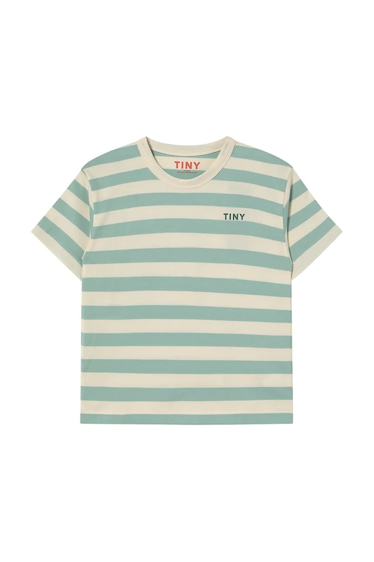 Tinycottons t-shirt bawełniany dziecięcy STRIPES TEE SS25.111 zielony SS25