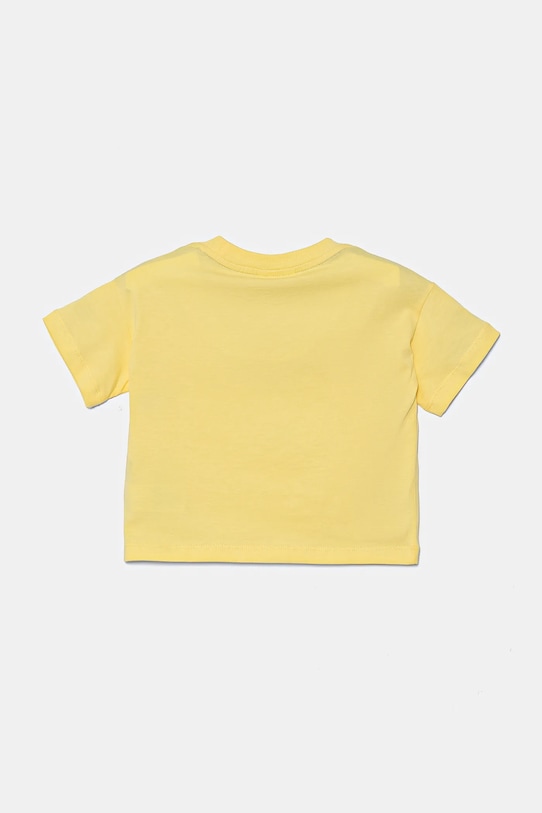 Дитяча бавовняна футболка Lacoste TJ2463 жовтий SS25