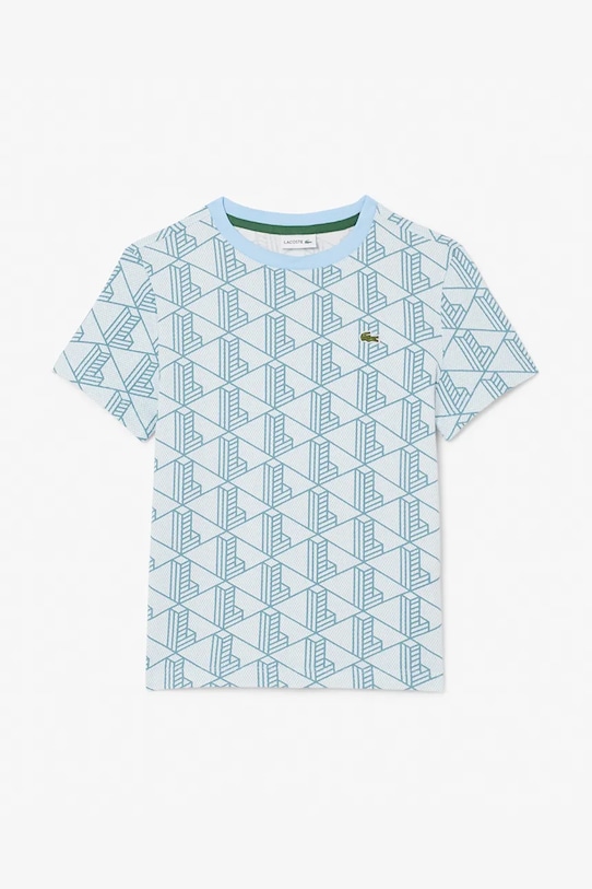 Lacoste t-shirt bawełniany dziecięcy TJ8411 niebieski AW25