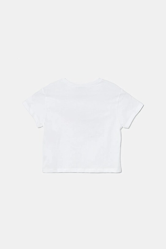 Детская хлопковая футболка United Colors of Benetton 3X1SG10I9.P.Seasonal белый SS25