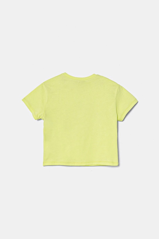United Colors of Benetton gyerek pamut póló 3X1SG10I9.P.Seasonal zöld SS25