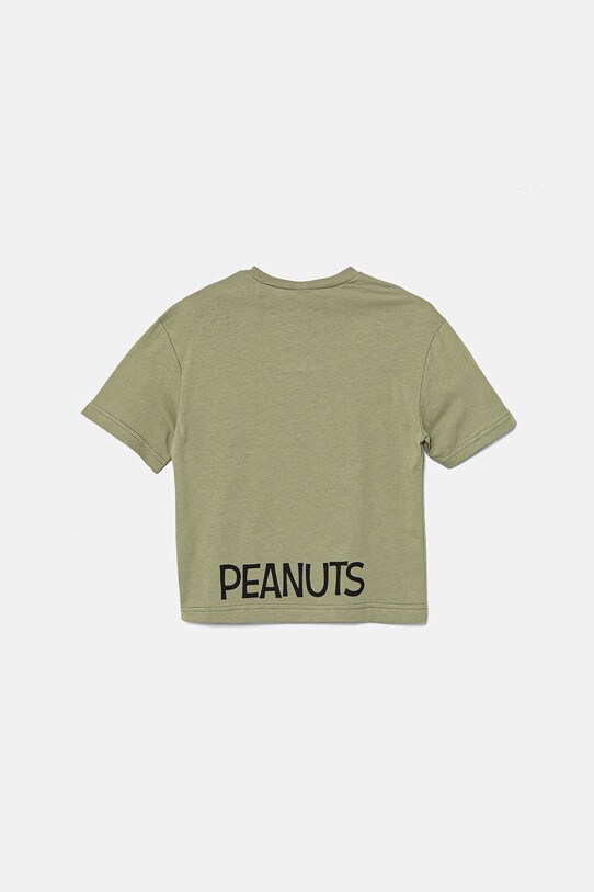 United Colors of Benetton gyerek pamut póló 3X1SC10NI.G.Seasonal zöld SS25