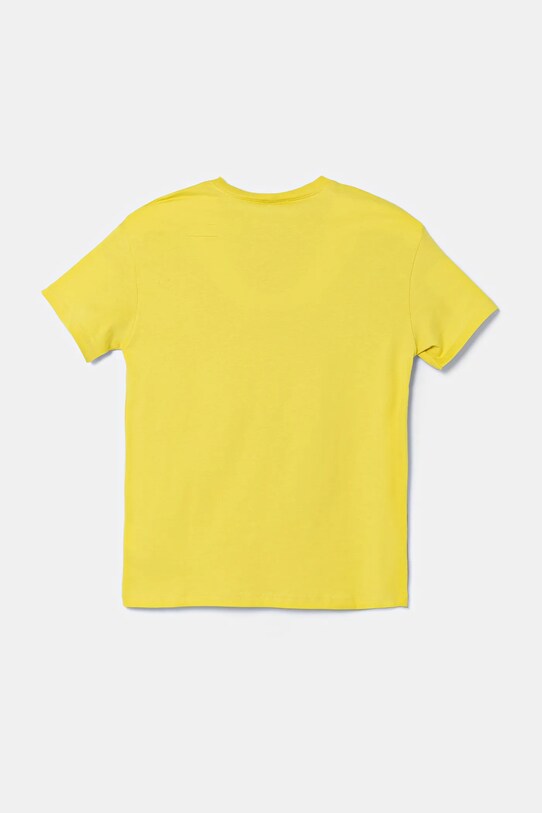 United Colors of Benetton tricou de bumbac pentru copii 3I1XC10N3.G.Seasonal verde SS25