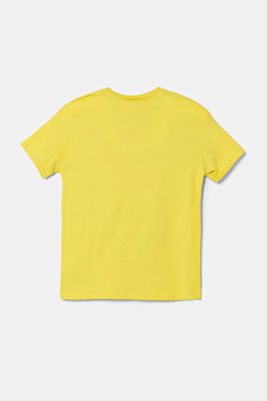 Дитяча бавовняна футболка United Colors of Benetton 3I1XC10N3.G.Seasonal зелений SS25