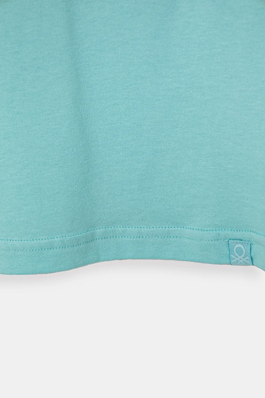 Dječaci Dječja pamučna majica kratkih rukava United Colors of Benetton 3I1XC109W.G.Season.PPYA tirkizna