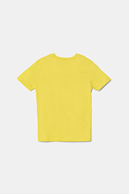 Дитяча бавовняна футболка United Colors of Benetton 3I1XC109W.G.Season.PPYA зелений SS25