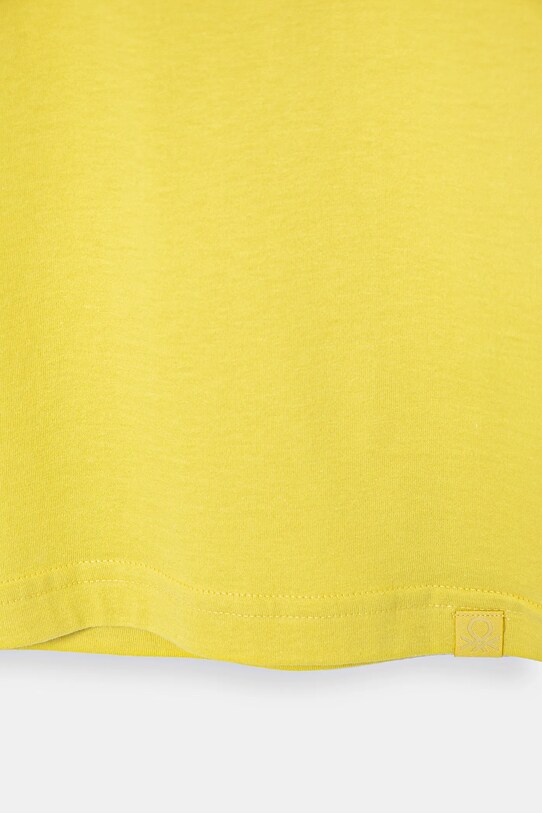 Хлопчик Дитяча бавовняна футболка United Colors of Benetton 3I1XC109W.G.Season.PPYA зелений