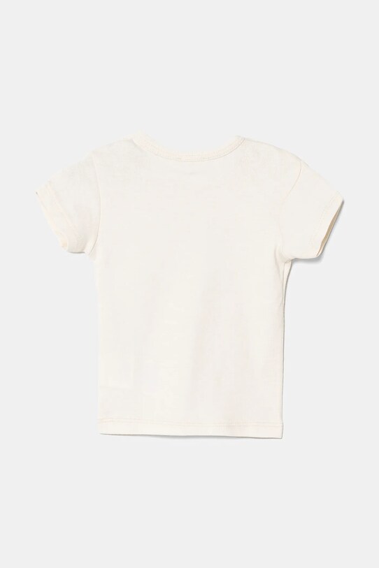 United Colors of Benetton tricou din bumbac pentru bebelusi 3I9WA1065.W.Seasonal bej SS25