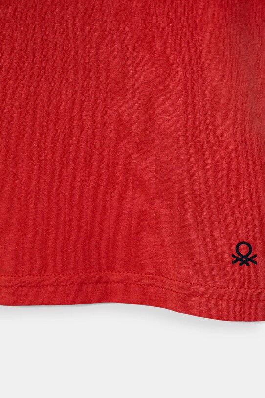 Băieți United Colors of Benetton tricou de bumbac pentru copii 3I1XG106Z.P.Season.PPYA rosu