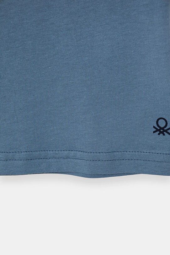 Chłopiec United Colors of Benetton t-shirt bawełniany dziecięcy 3I1XG106Z.P.Season.PPYA niebieski