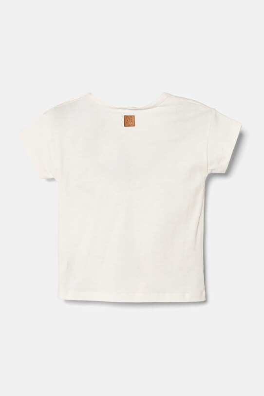 Бавовняна футболка для немовлят United Colors of Benetton 3I1XA105R.W.Seasonal бежевий SS25