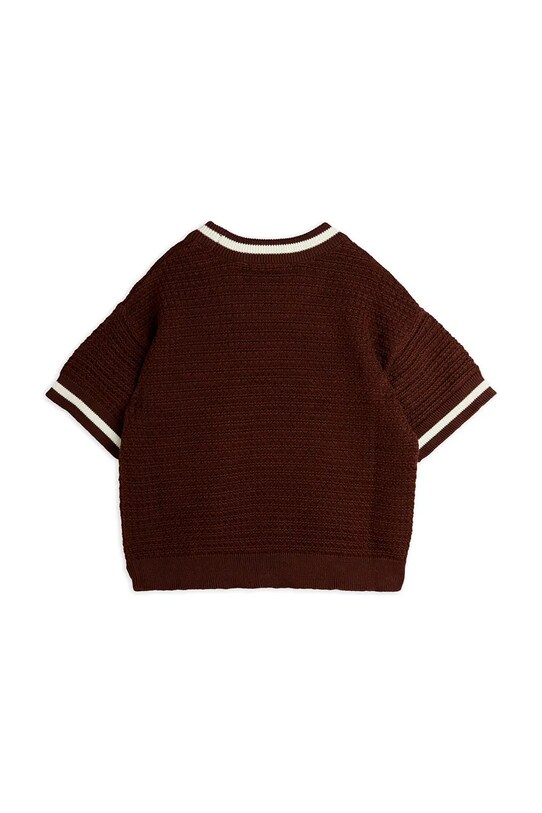 Хлопчик Дитяча бавовняна футболка Mini Rodini Lizard 2521014616 коричневий