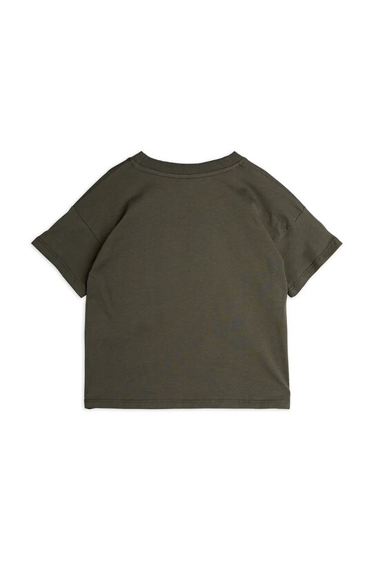 Детская хлопковая футболка Mini Rodini Arrowed heart 2522012499 чёрный SS25