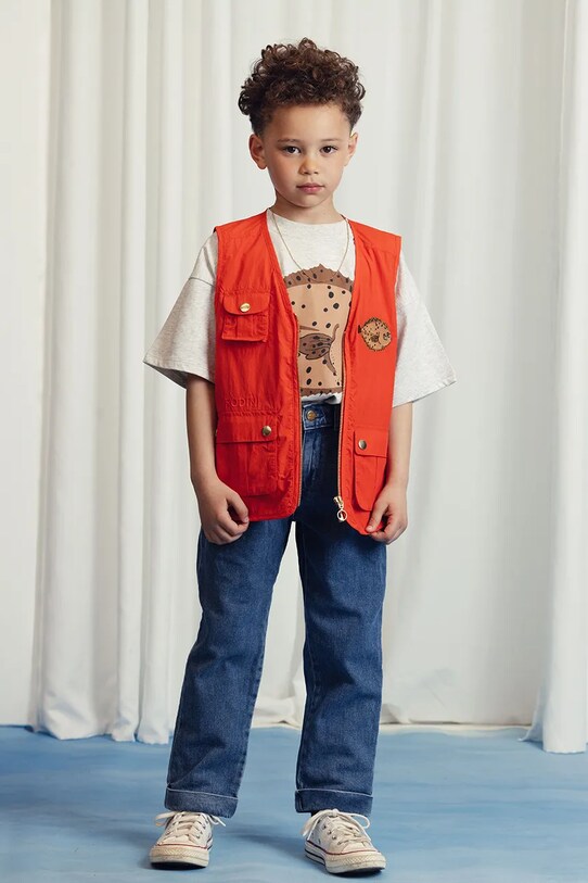 Футболка Mini Rodini Flundra серый 2522012994