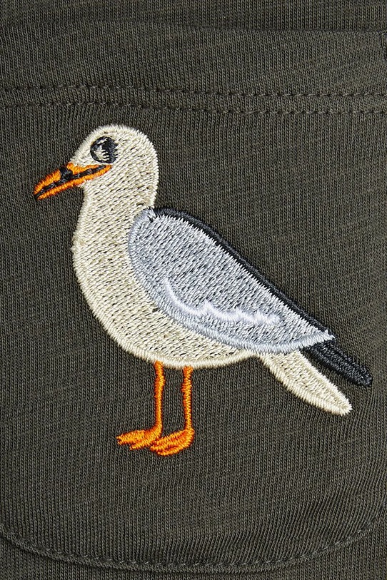 Mini Rodini t-shirt bawełniany dziecięcy Seagull czarny 2522013699