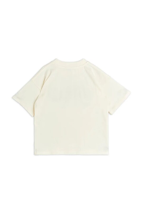 Mini Rodini tricou de bumbac pentru copii Lizard 2522015911 bej SS25