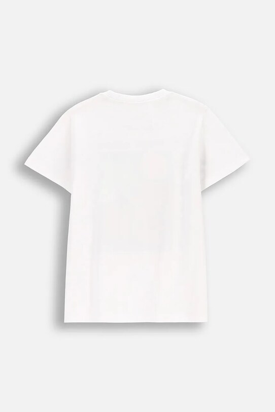 Coccodrillo t-shirt bawełniany dziecięcy WC5143205TBJ biały SS25