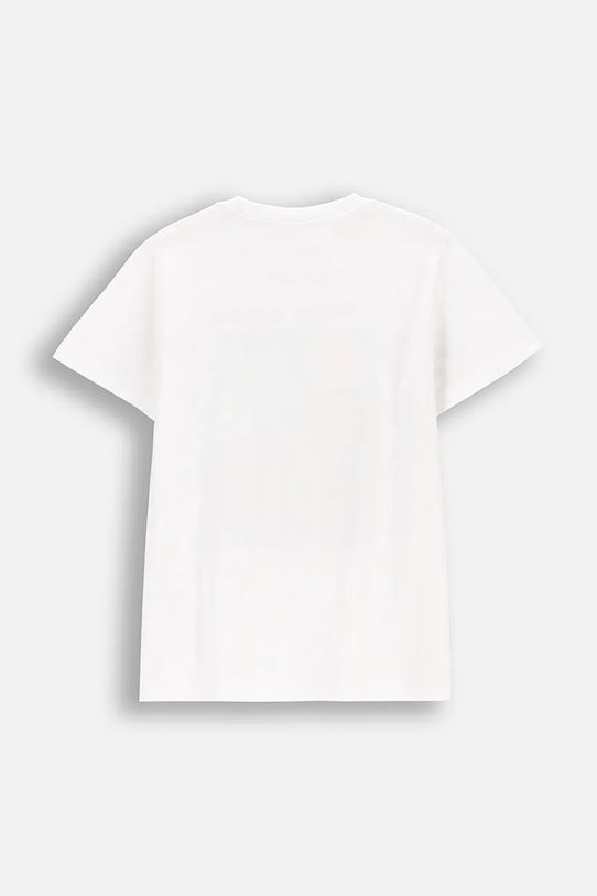 Coccodrillo tricou de bumbac pentru copii WC5143205TBJ alb SS25