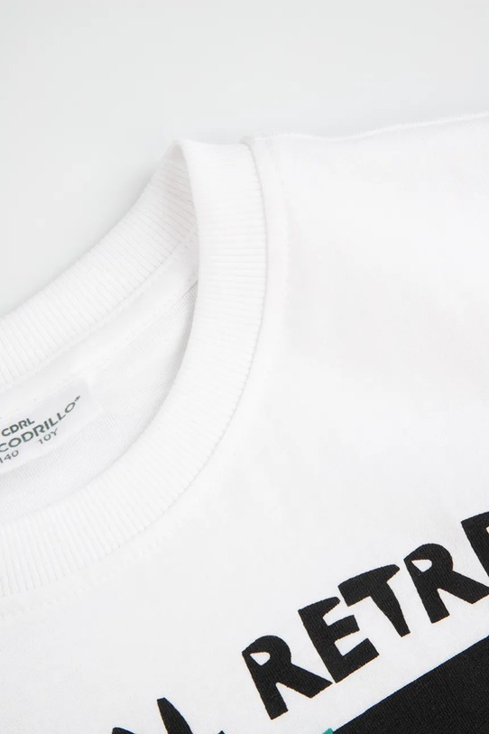 Băieți Coccodrillo tricou de bumbac pentru copii WC5143205TBJ alb