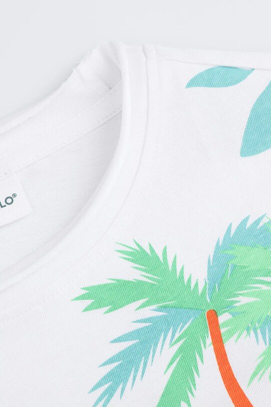 Coccodrillo tricou din bumbac alb WC5143203TBK