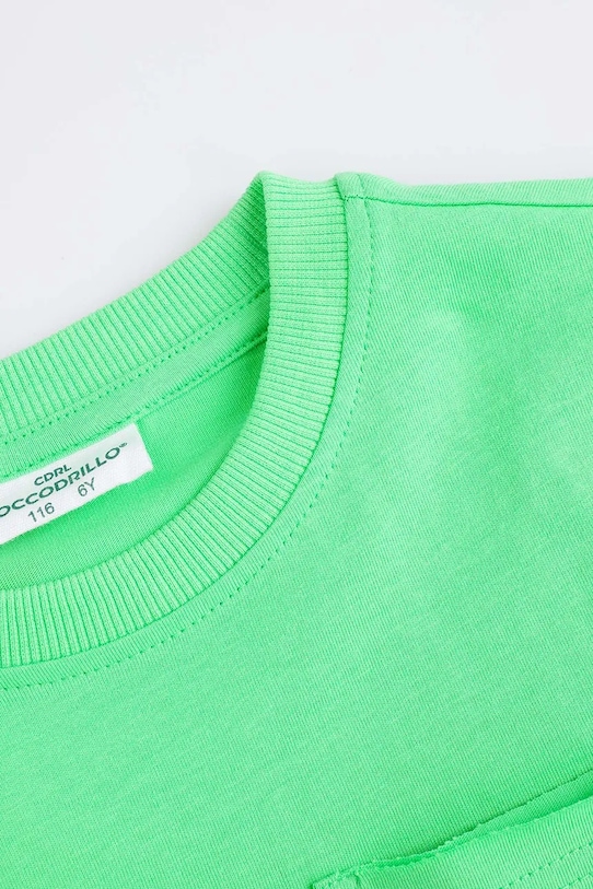 Coccodrillo tricou din bumbac verde WC5143205TBK