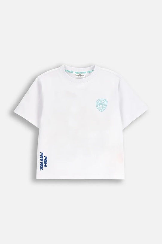 Coccodrillo tricou de bumbac pentru copii print alb WC5143209LBD
