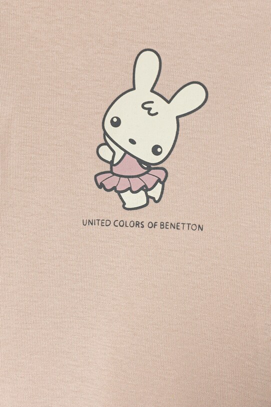 Fiú United Colors of Benetton baba pamut póló 3I9WA1062.W.Seasonal rózsaszín