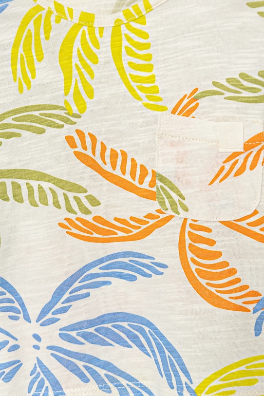 Chłopiec United Colors of Benetton t-shirt bawełniany niemowlęcy 3O7SA106E.W.Seasonal beżowy