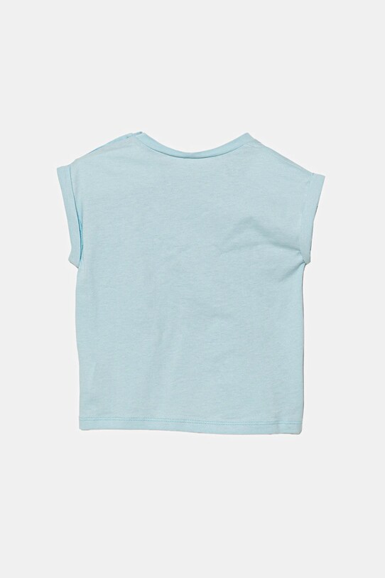 United Colors of Benetton tricou din bumbac pentru bebeluși 3I1XA106A.W.Seasonal albastru SS25