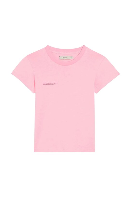 Μπλουζάκι Pangaia KIDS' 365 MIDWEIGHT T-SHIRT στρογγυλό ροζ 10000430.CARRYOVER