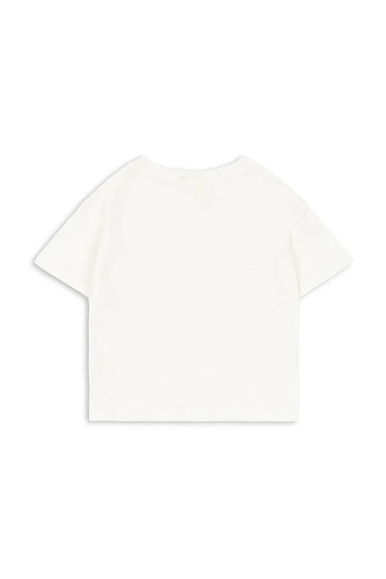 Chłopiec Konges Sløjd t-shirt z domieszką lnu dziecięcy RHW X KS BELLA TEE OCS KS103594 biały