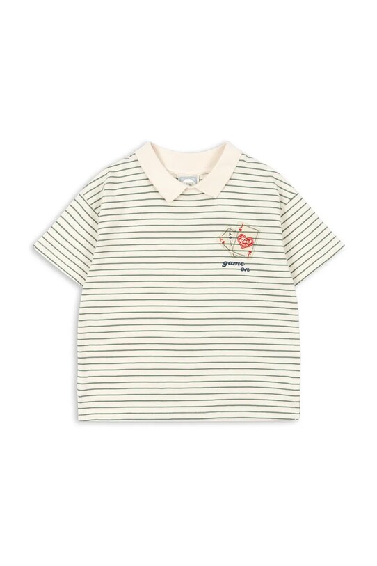 Konges Sløjd t-shirt bawełniany dziecięcy RHW X KS GAMEON TEE GOTS KS103600 niebieski SS25