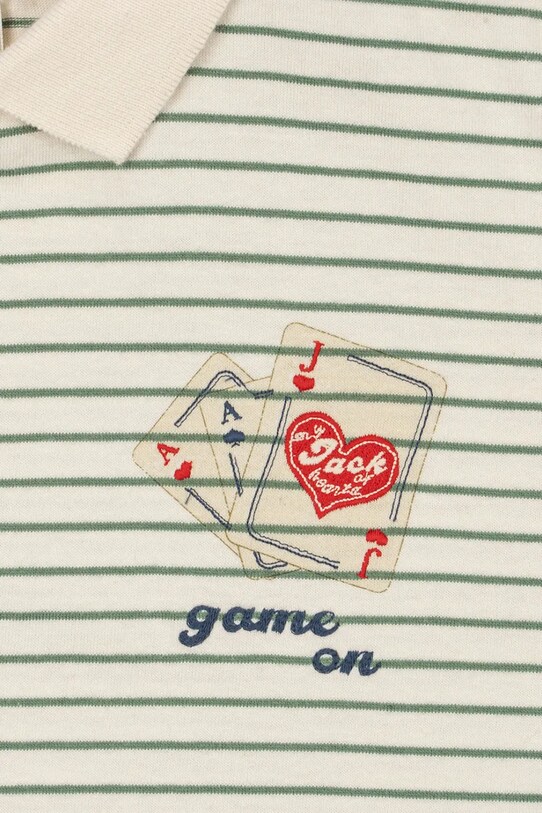 Konges Sløjd t-shirt bawełniany dziecięcy RHW X KS GAMEON TEE GOTS niebieski KS103600