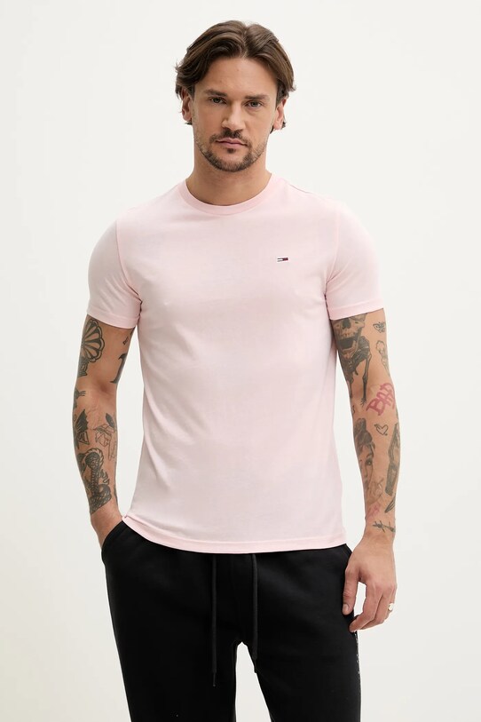Îmbrăcăminte Tommy Jeans tricou DM0DM20363 roz