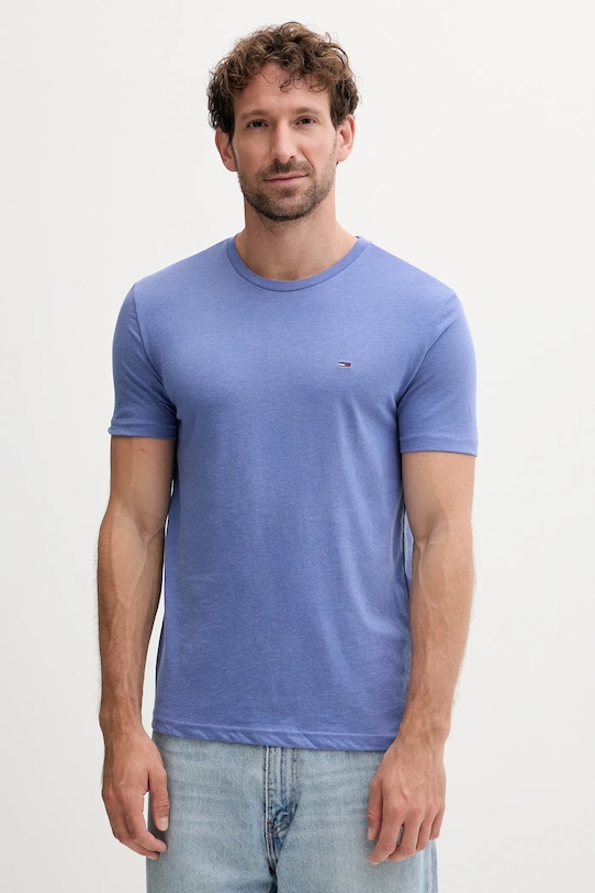 Футболка Tommy Jeans slim блакитний DM0DM20363