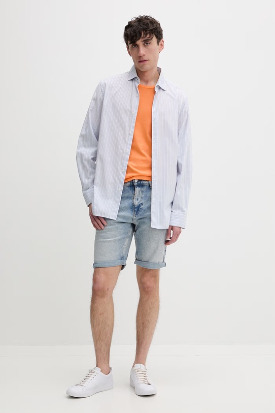 Tommy Jeans tricou bărbați DM0DM20363 portocaliu SS26