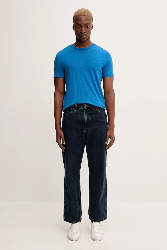 Tommy Jeans tricou DM0DM20363 bleumarin SS25