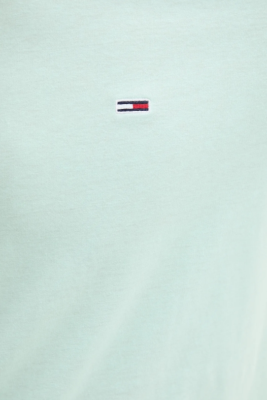 Тениска Tommy Jeans тюркоазен DM0DM20363